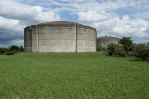 配水場のタンク