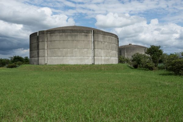 配水場のタンク