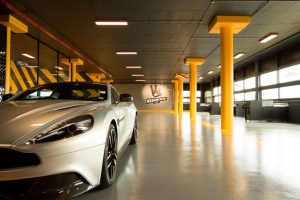 Luxury car wash Floors it with Flowcrete