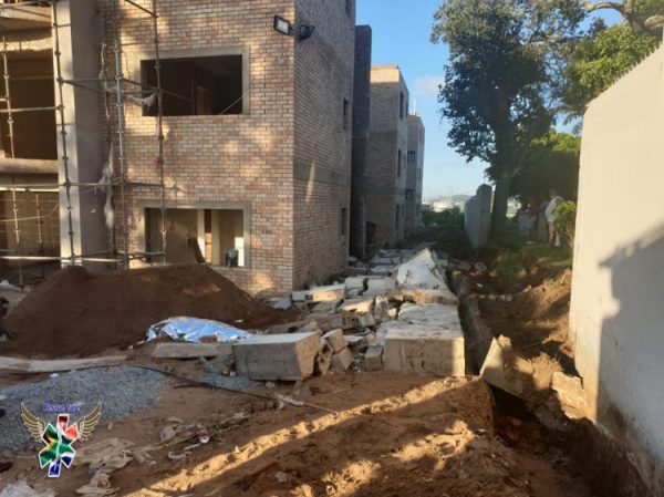 Three killed as wall collapses on construction site in Isipingo