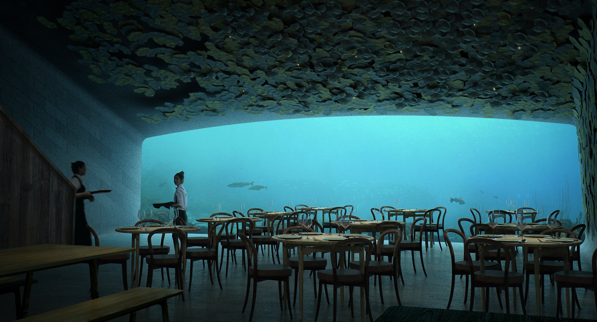EUROPE'S FIRST UNDERWATER RESTAURANT IN NORWAY