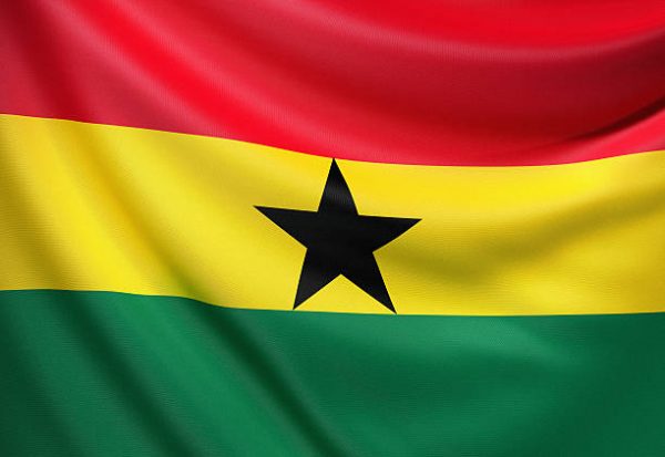 Flag of the Republic of Ghana.
