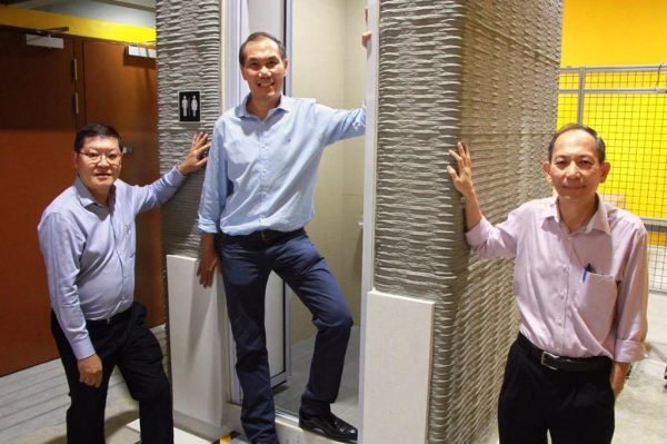 SINGAPORE RESEARCHERS 3D-PRINT A BATHROOM UNIT IN 12 HOURS