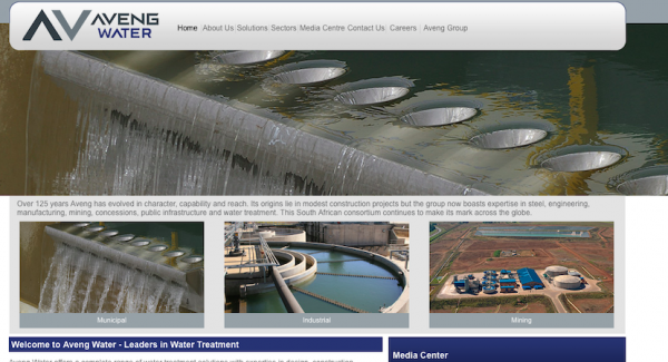 AVENG FINALISES WATER BUSINESS SALE