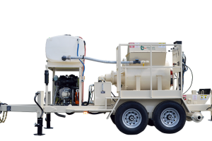 MIXER-PUMP FOR HIGH-VOLUME GYPSUM APPLICATIONS