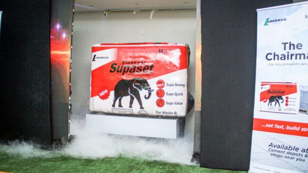 LAFARGE AFRICA RE-LAUNCHES SUPASET CEMENT2 LAFARGE AFRICA RE-LAUNCHES SUPASET CEMENT2