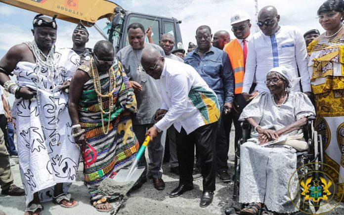 President-Akufo-AddoPRES CUTS SOD FOR U.S.$135M 3-TIER OBETSEBI LAMPTEY INTERCHANGE
