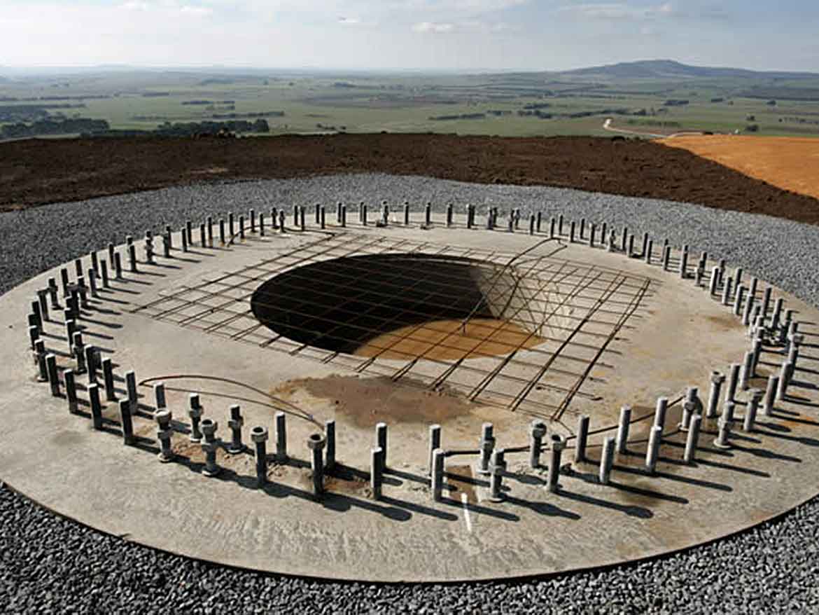 Wind farm foundation