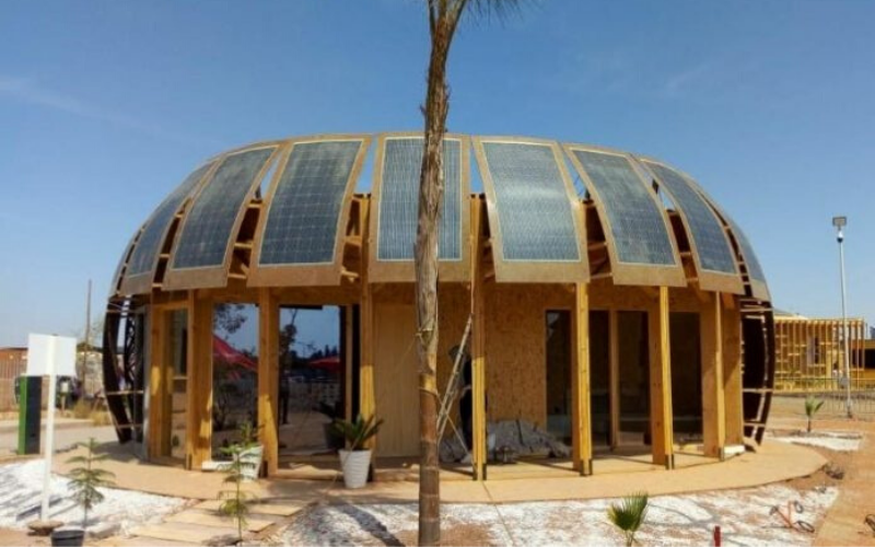 Construction of an eco-building that combines hemp and solar technology completed in Morocco