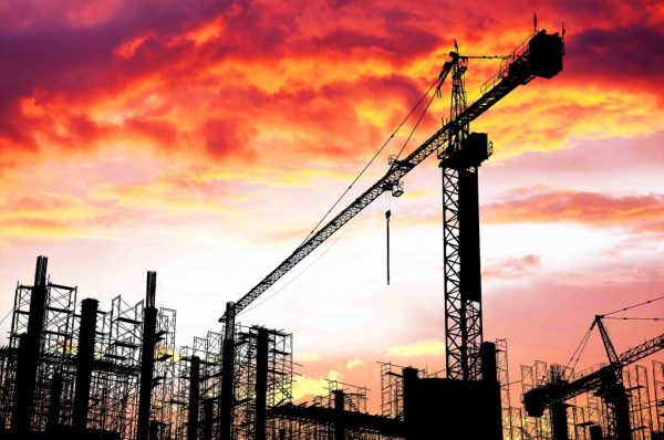 tci - sunset on building site tci - sunset on building site
