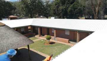 Cool roofing at Sekutupu Old Age Home