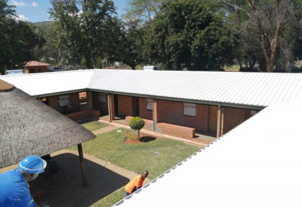 Cool roofing at Sekutupu Old Age Home Cool roofing at Sekutupu Old Age Home