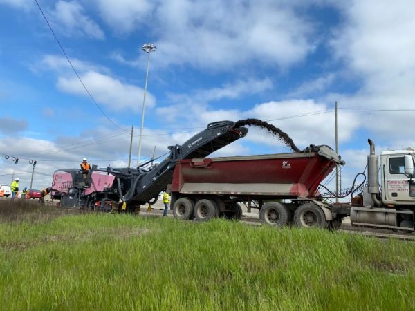 The machine was also equipped with the Wirtgen Performance Tracker