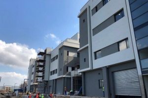 A typical construction site. Seen here is the Dr. Pixley Isaka Seme Memorial Hospital in Durban