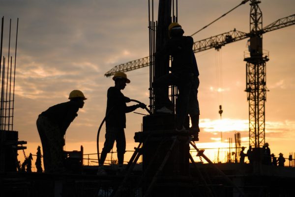 Black,Silhouette,Of,The,Building,Construction,Is,Not,Finished. Black,Silhouette,Of,The,Building,Construction,Is,Not,Finished.