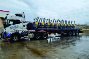 RD7 rollers ready for transportation to Pretoria.